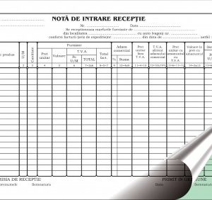 N.I.R. autocopiativ, format A4, 50 set/carnet