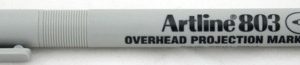 OHP Non-Permanent marker ARTLINE 803, varf fin - 0.5mm - albastru