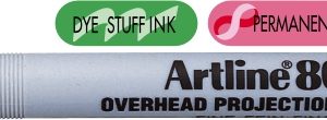 OHP Non-Permanent marker ARTLINE 803, varf fin - 0.5mm - negru