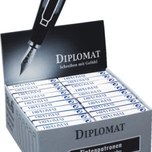 Patroane cerneala, 6 buc/cutie, Diplomat - negru