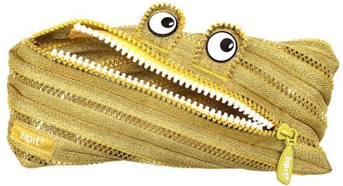 Penar cu fermoar, ZIPIT Monster Special Edition - auriu