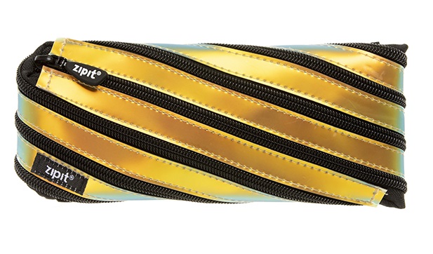 Penar cu fermoar, ZIPIT Metallic - aramiu
