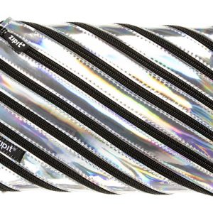 Penar cu fermoar, ZIPIT Metallic Jumbo - argintiu