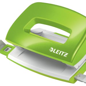 Perforator metalic LEITZ WOW 5060 MINI NeXXt Series, 10 coli, verde