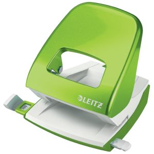 Perforator metalic LEITZ WOW 5008 NeXXt Series, 30 coli, verde