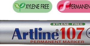 Permanent marker ARTLINE 107, corp plastic, varf rotund 1.5mm - rosu