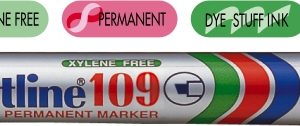 Permanent marker ARTLINE 109, corp plastic, varf tesit 2.0-5.0mm - negru