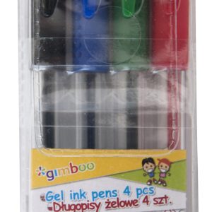 Pixuri cu gel, 4 culori/set, GIMBOO - culori clasice asortate