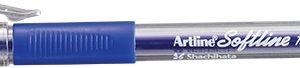 Pix cu gel ARTLINE Softline 1500, rubber grip, varf 0.5mm - albastru