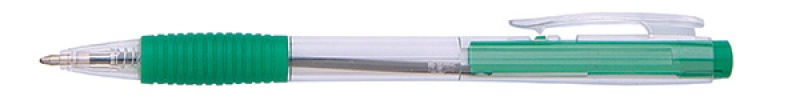 Pix cu mecanism, rubber grip, varf 0.7mm, Office Products - verde
