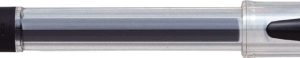 Pix cu gel PENAC FX-1, rubber grip, 0.7mm, con metalic, corp transparent - scriere neagra