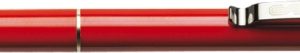 Pix SCHNEIDER K15, clema metalica, corp rosu - scriere rosie