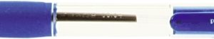 Pix PENAC CCH-3, cu mecanism, rubber grip, 0.7mm, corp transparent - scriere albastra