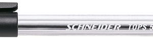 Pix SCHNEIDER Tops 505M, unica folosinta, varf mediu, corp transparent - scriere neagra