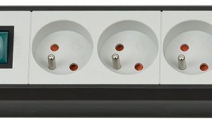 Prelungitor BRENNERSTUHL Premium, 4 prize cu impamantare, cablu 1.8 m, intrerupator - negru/gri