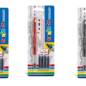 Roller cu cartus cerneala, + 4 rezerve/blister, CARIOCA Primary