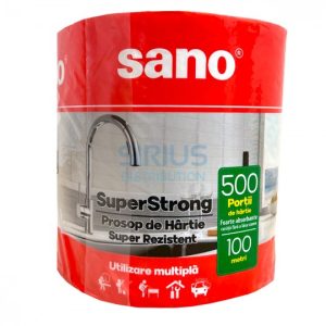 Prosop rola hartie alba, 100m - 2 straturi, SANO