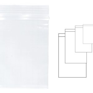 Pungi plastic cu fermoar pentru sigilare, 120 x 180 mm, 100 buc/set, KANGARO - transparente