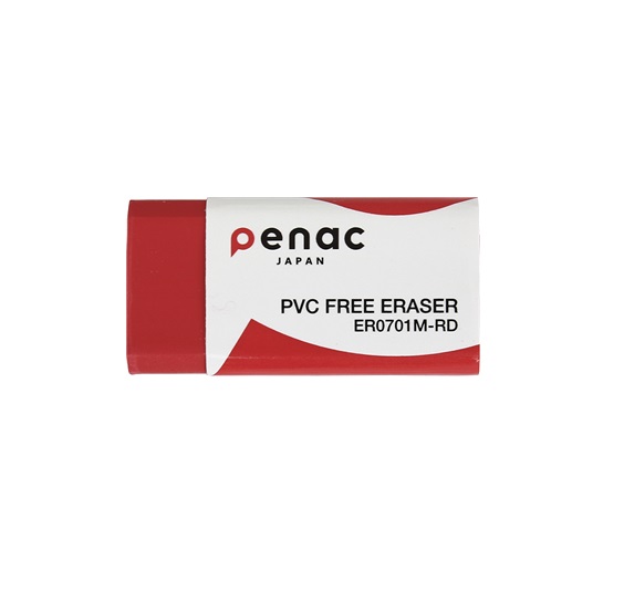 Radiera PENAC, 100% cauciuc, 59 x 21 x 10mm - culoare rosie