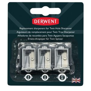 Rezerva ascutitoare electrica DERWENT Professional, pentru 2302332, 3 buc/ set, gri