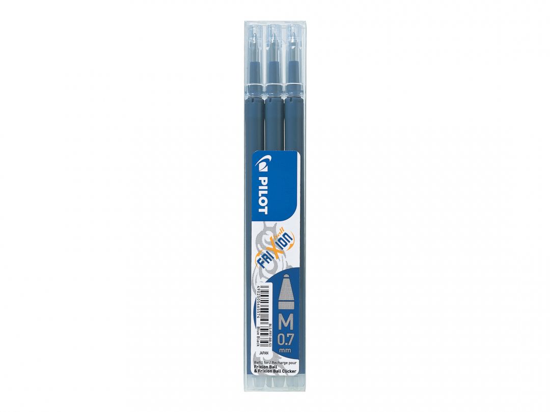 Rezerva roller PILOT Frixion, 0,7mm, 3buc/set - albastru