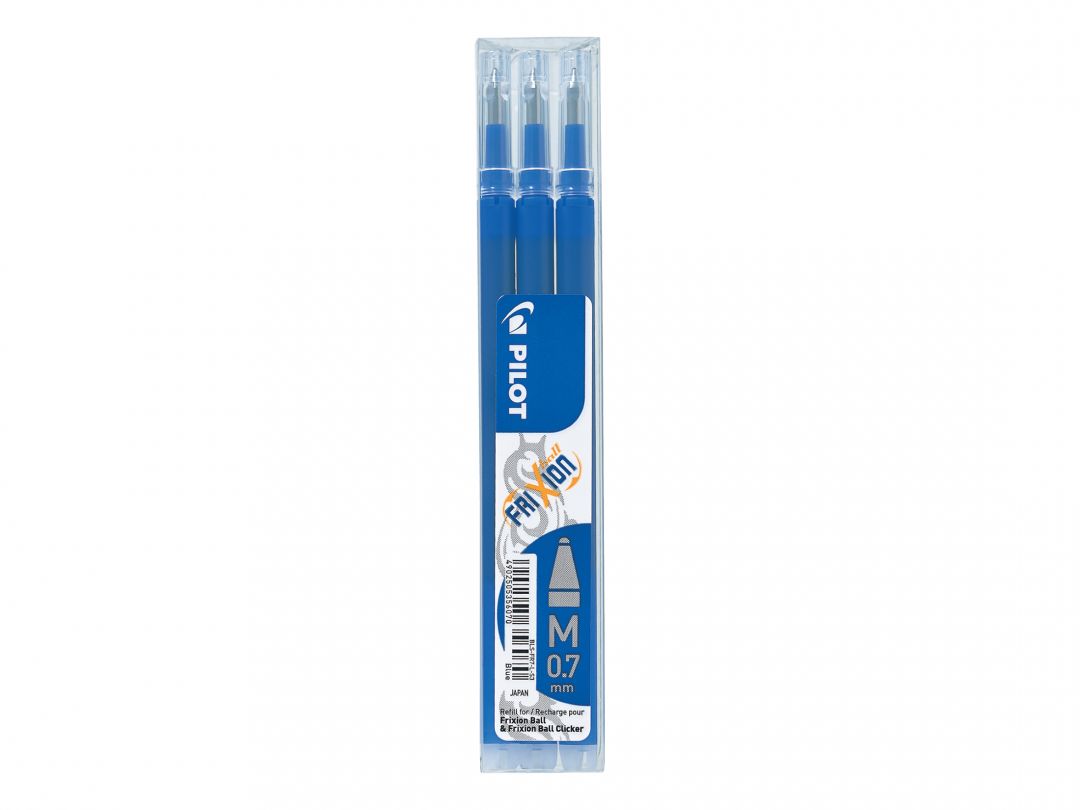 Rezerva roller PILOT Frixion, 0,7mm, 3buc/set - albastru celeste