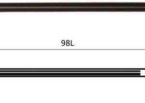 Rezerva PENAC BR98C, 2 buc/set, 0.7mm, pentru Sleek Touch, Pepe, RB-085B, CCH-3 - neagra