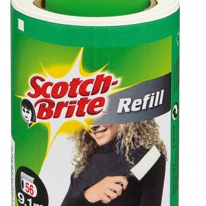 Rezerva rola adeziva pentru scame, par si praf, 56 buc/rola, 3M SCOTCH BRITE - neagra