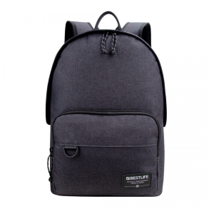 Rucsac BESTLIFE Devon, 44x30x18cm, compartiment laptop 15.6 inch, gri