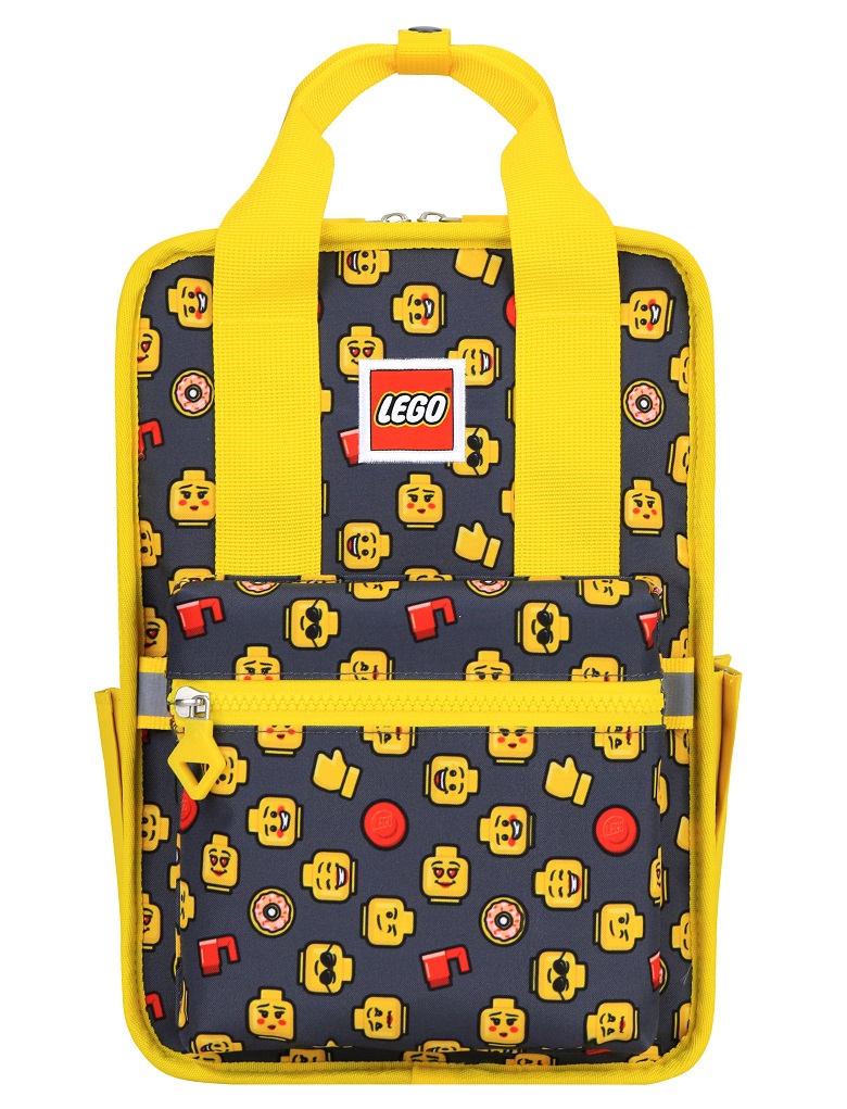 Rucsac Casual LEGO Tribini Fun Small - design Heads and Cup - galben