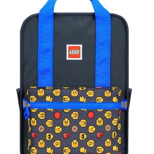 Rucsac Casual LEGO Tribini Fun Large - design Heads and Cup - albastru