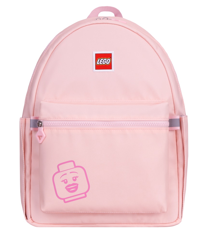 Rucsac Casual LEGO Tribini Joy Large - design Emoji - roz pastel