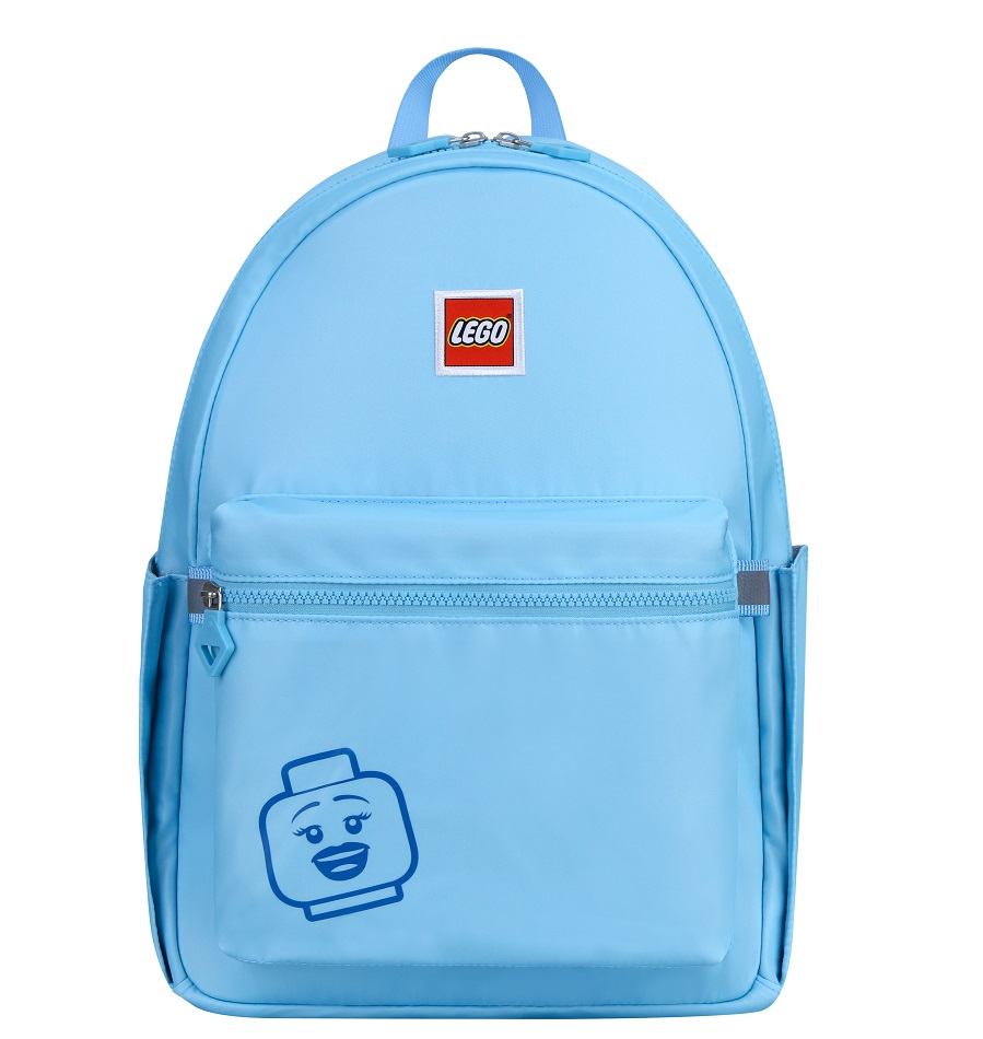 Rucsac Casual LEGO Tribini Joy Large - design Emoji - albastru pastel