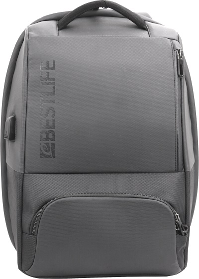 Rucsac BESTLIFE Neoton, 46x29x17cm, compartiment tableta si laptop 15.6 inch, gri