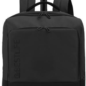 Rucsac troller BESTLIFE Neoton, 50x34x22cm, compartiment tableta si laptop 15.6 inch, negru