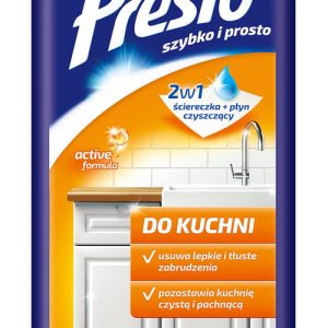 Servetele umede pentru bucatarii, 72 buc/pachet, Presto - curata murdaria si grasimile