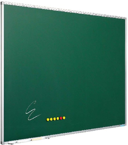 Tabla magnetica emailata, pentru creta 120 x 150 cm, profil aluminiu SL, SMIT