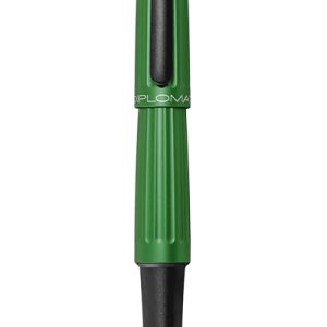 Stilou Diplomat Aero, cu penita M, din otel inoxidabil - green - - limited edition