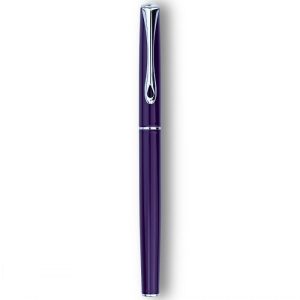 Stilou Diplomat Traveller, cu penita M, din otel inoxidabil - deep purple