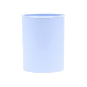 Suport plastic, cilindric, pentru instrumente de scris, D78mm, H-10cm, DONAU Life - bleu pastel