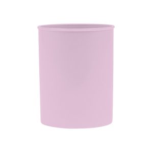 Suport plastic, cilindric, pentru instrumente de scris, D78mm, H-10cm, DONAU Life - mov pastel