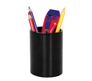 Suport pentru instrumente de scris, din plastic, ITERNET - negru