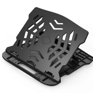 Suport laptop, 25.5 x 2.2 x 28 cm, baza pivotanta, Q-Connect - negru