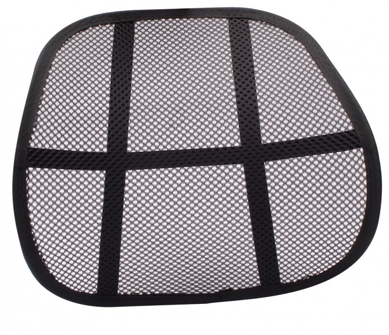Suport lombar, ergonomic, pentru scaun, mash, latime 90 cm, Q-Connect - negru