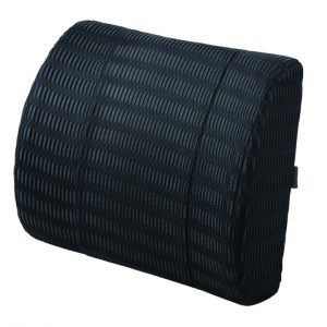 Suport lombar, ergonomic, pentru scaun, spuma cu memorie, 34 x 30 x 11 cm , Q-Connect - negru