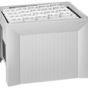 Suport plastic pentru 35 dosare suspendabile, HAN Karat - gri deschis