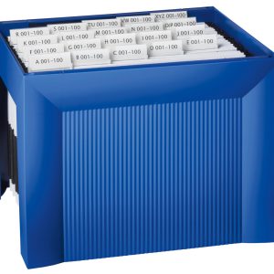 Suport plastic pentru 35 dosare suspendabile, HAN Karat - albastru