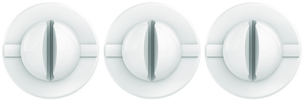 Suport pix SCHNEIDER Klick-Fix, 3 buc/set, culoare alba