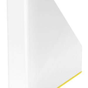 Suport vertical LEITZ WOW, pentru documente, PS, A4, culori duale, alb-galben