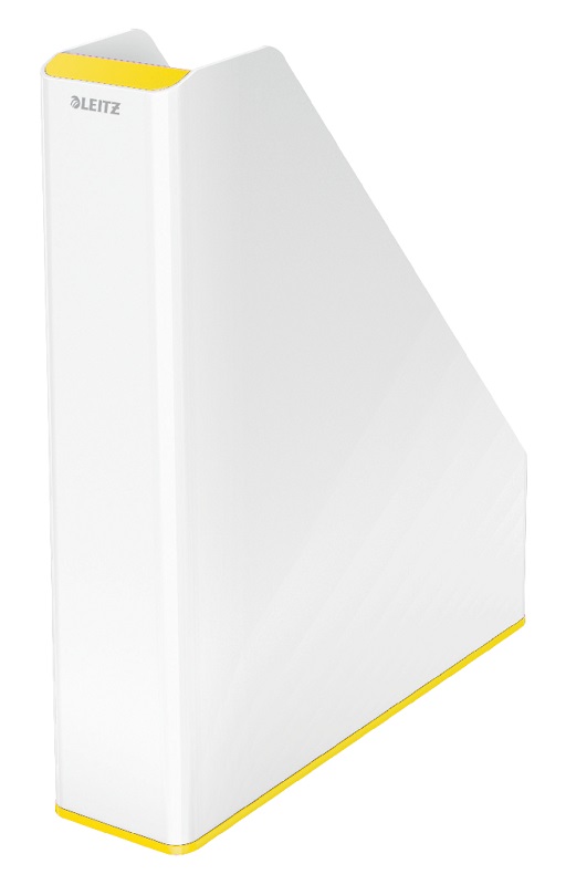 Suport vertical LEITZ WOW, pentru documente, PS, A4, culori duale, alb-galben